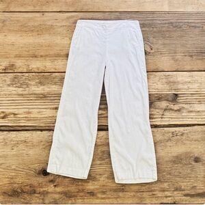 Chico’s White Linen Pants Size 2R (US 12R) – Very Good Condition
